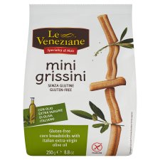 Le Veneziane Mini Grissini gluténmentes sós rúd 250 g