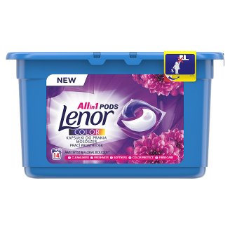 Lenor Vibrant Flower Bouquet, Mosókapszula 14 Mosáshoz