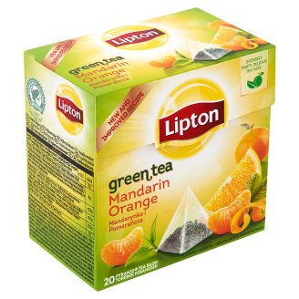 Lipton mandarin-narancs zöld tea 20 piramis filter