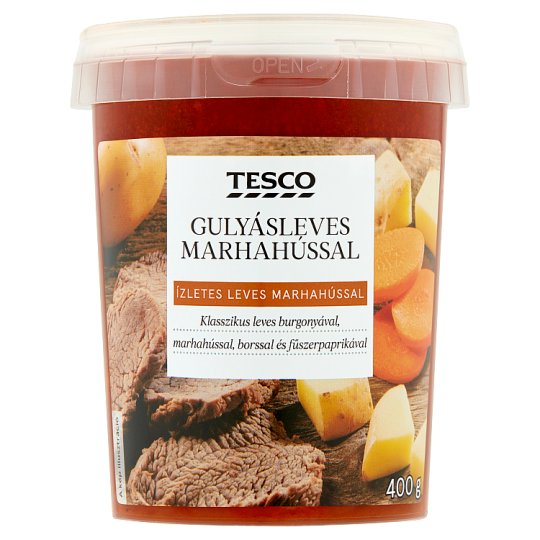 Tesco gulyásleves marhahússal 400 g