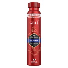 Old Spice Captain  Deo Spray Férfiaknak, Akár 48 Órás Frissesség, Alumíniummentes, 250 ml