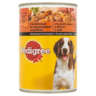 Pedigree teljes értékű állateledel felnőtt kutyák számára csirkehússal és sárgarépával 400 g