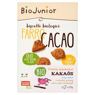 BioJunior BIO kakaós tönköly babakeksz 2 x 125 g