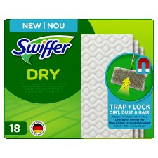 Swiffer Sweeper Dry Floor Pads Refills 18 Counts Traps & Locks Dust