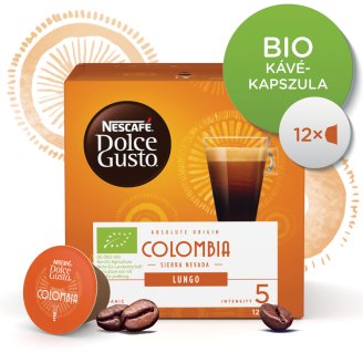 Nescafé Dolce Gusto Colombia Sierra Nevada Lungo őrölt pörkölt kávé 12 db 84 g
