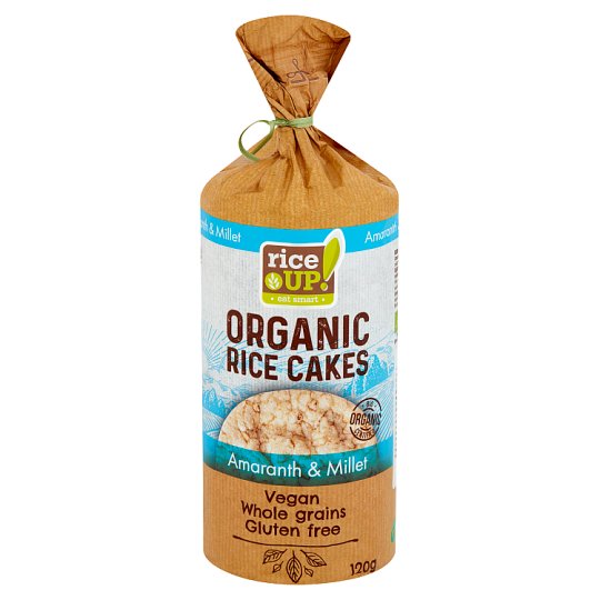 RiceUp! Eat Smart Brown Rice Cakes with Amaranth and Millet 120 g