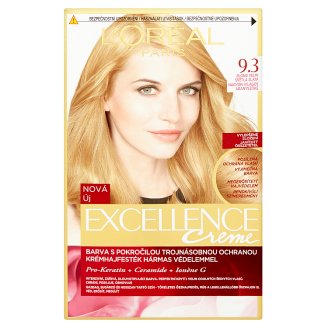L'Oréal Paris Excellence Crème 9.3 Nagyon Világos Aranyszőke tartós krémhajfesték