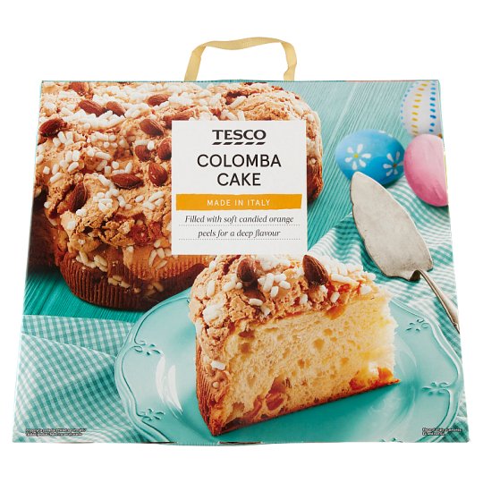Tesco Colomba Cake édes kalács kandírozott narancshéjjal és mandulával 750 g