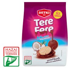 Detki Tere-fere kókuszos omlós keksz étbevonóval 150 g