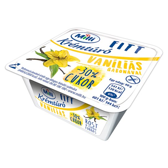 Milli Fitt Vanilla-Grain Cream Cottage Cheese 90 g