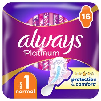 Always Platinum Szárnyas Egészségügyi Betét (1-es Méret), 16 db
