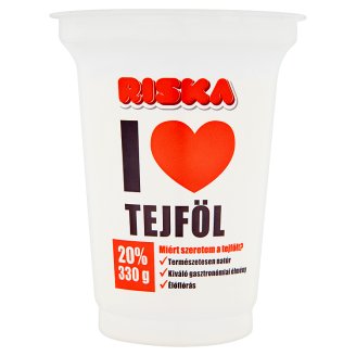 Riska I Love élőflórás tejföl 20% 330g