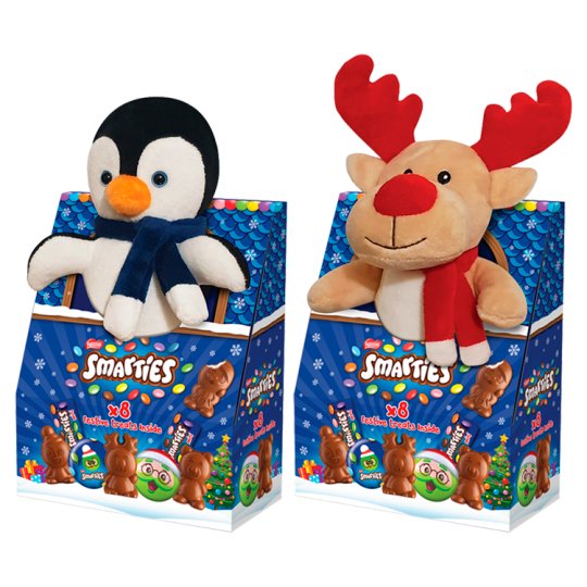 Smarties Christmas Gift Pack with Plush Figure 96 g Tesco Online