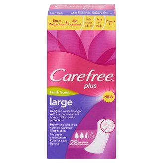 Carefree Plus Large Fresh Scent tisztasági betét 28 db
