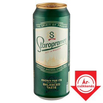 Staropramen minőségi világos sör 5% 0,5 l