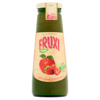 Fruxi Fresh Alma és Eper friss gyümölcsből préselt 100% gyümölcslé 250 ml