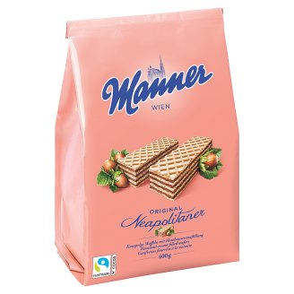 Manner mogyorókrémmel töltött ropogós ostyaszeletek 400 g