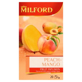 Milford Fruit Infusion őszibarack-mangó ízű gyümölcstea 20 filter 55 g