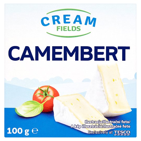 Cream Fields Camembert érlelt, fehér nemespenésszel bevont, lágy, zsíros sajt 100 g
