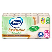 Zewa Exclusive Natural Soft toalettpapír 4 rétegű 16 tekercs