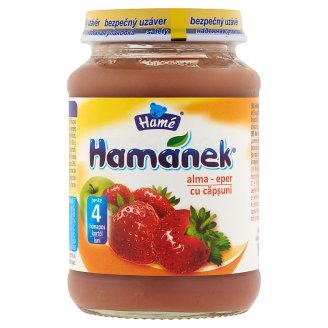 Hamánek alma-eper bébidesszert 4 hónapos kortól 190 g