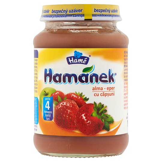 Hamánek alma-eper bébidesszert 4 hónapos kortól 190 g