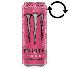 Monster Energy Ultra Rosá Carbonated Drink with Caffeine and Sweeteners 500 ml