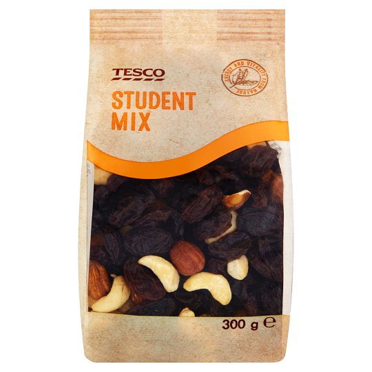 Tesco Student Mix mazsola, kesudió, mogyoró és mandula keveréke 300 g