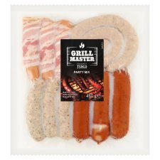 Grill Master Party Mix hőkezelt húskészítmény válogatás 450 g