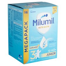 Milumil Nutri-Biotik 3 Junior vaníliaízű tejalapú italpor 12 hó+ 2 x 500 g (1000 g)