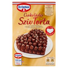 Dr. Oetker Szív Torta kakaós süteménypor csokoládés krémmel 305 g