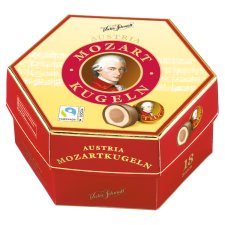 Victor Schmidt Austria Mozart golyó marcipánnal és nugátkrémmel töltött csokoládé praliné 297 g