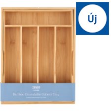 Tesco Home Bamboo Extendable Cutlery Tray