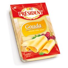 Président Gouda szeletelt sajt 100 g