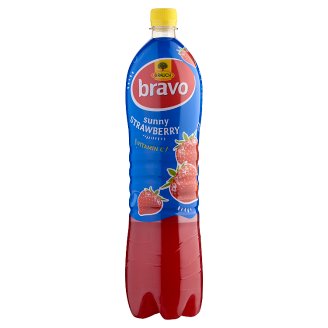 Rauch Bravo Sunny Strawberry eper ital cukorral, édesítőszerekkel és C-vitaminnal 1,5 l