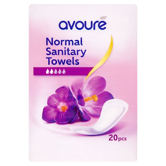 Avouré Maxi Normal Sanitary Towels 20 pcs Tesco Online, Tesco From Home, Tesco Doboz