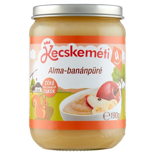 Kecskeméti AppleBanana Puree Baby Dessert 4 Months+ 190 g Tesco