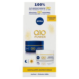 NIVEA Q10 Plus ránctalanító nappali és éjszakai arckrém 2 x 50 ml