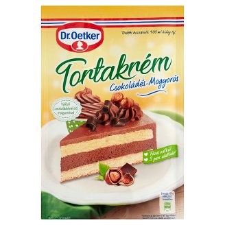 Dr. Oetker csokoládés-mogyorós tortakrém alappor 130 g