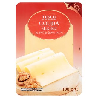 Tesco zsíros, félkemény, szeletelt gouda sajt 100 g