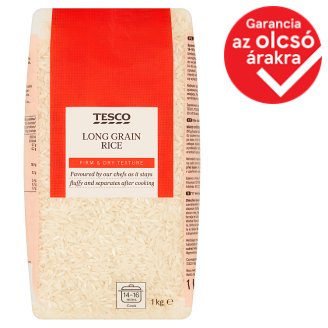 Tesco előfőzött, hosszú szemű rizs 1 kg