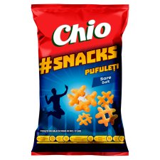 Chio #Snacks Pufuletti Extruded Maize in Hashtag Shape, with Salt 80 g