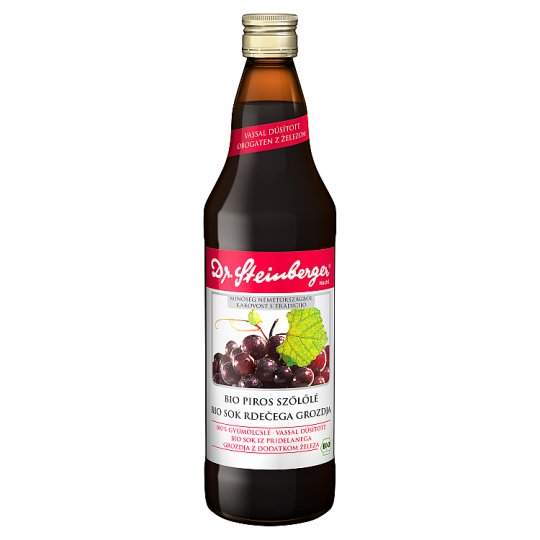 Dr. Steinberger BIO piros szőlőlé curry levél kivonattal 750 ml