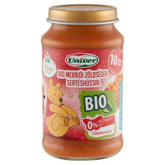 Univer mexikói zöldségek sertéshússal bébiétel 10 hónapos kortól 220 g
