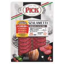 PICK Szalametti szeletelt borsos szalámi 60 g