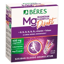 Béres Magnézium B-Komplex Direkt szájban oldódó étrend-kiegészítő granulátum 20 db 50 g
