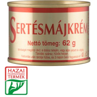 Sertésmájkrém, tépőzáras 62 g
