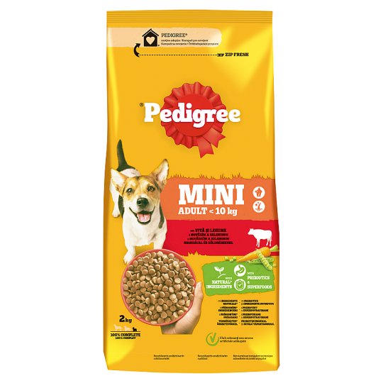 Pedigree Vital Protection Mini száraz eledel felnőtt kutyák számára marhával és zöldségekkel 2 kg