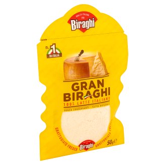 Biraghi Gran Biraghi frissen reszelt, félzsíros, olasz kemény sajt 50 g