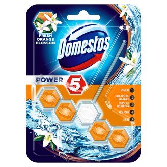 Domestos Power 5 Fresh Orange Blossom WC frissítő blokk 55 g